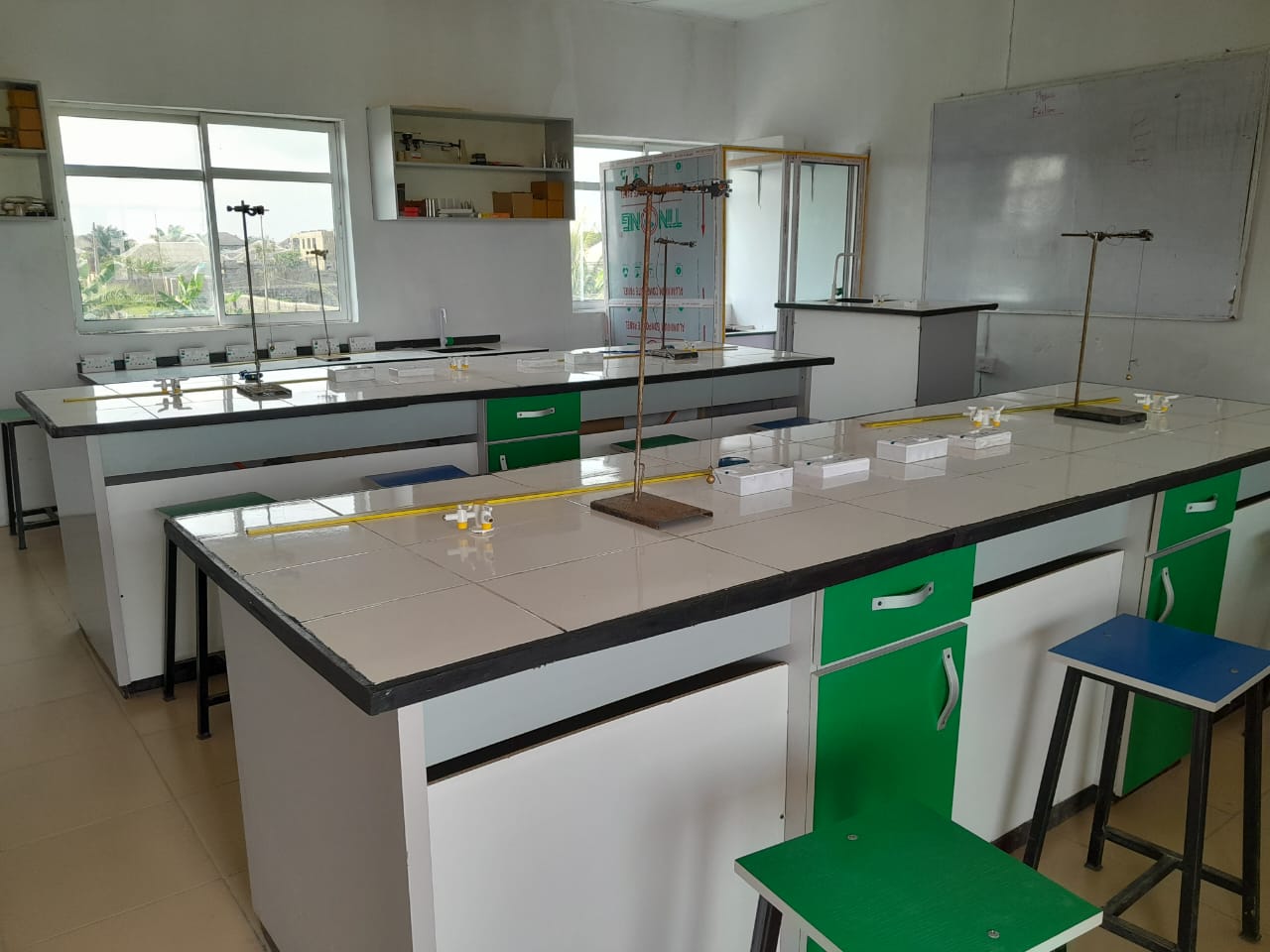 Science laboratory at Divine Alpha Schools