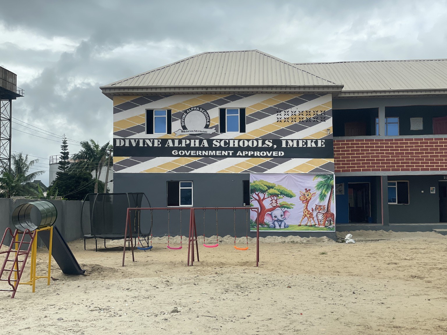 Exterior of Divine Alpha Schools